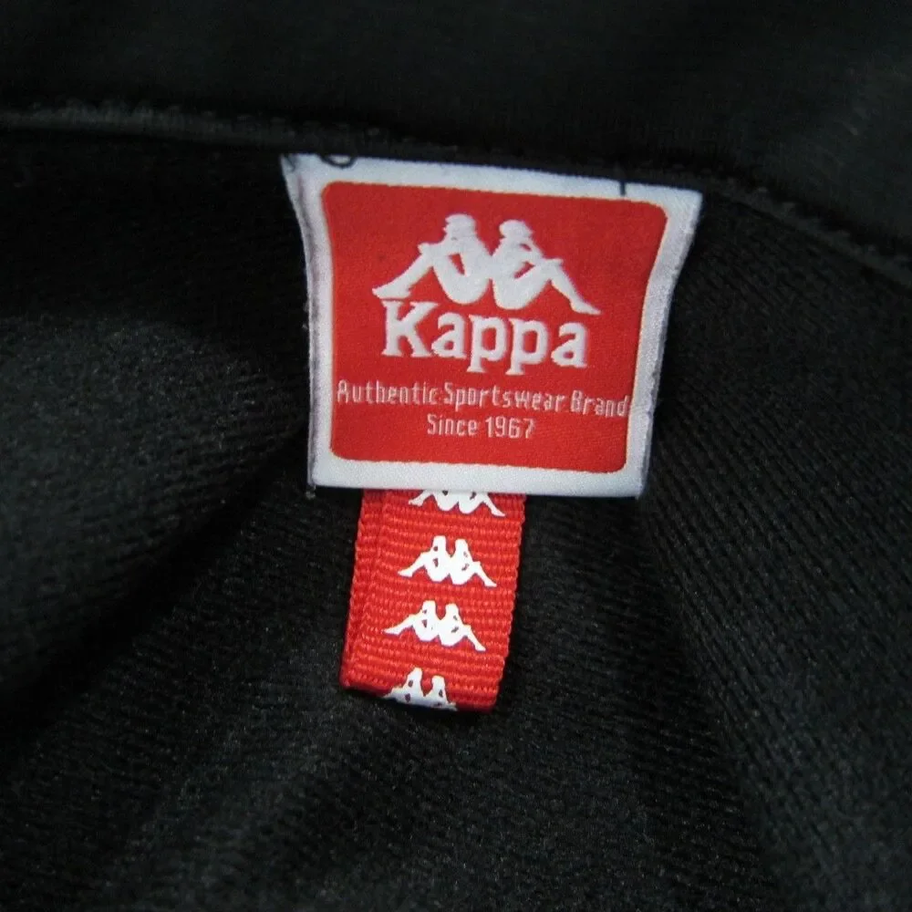 KAPPA 222 Banda Anniston Slim Track JACKET Full Zip Black Size S Unisex